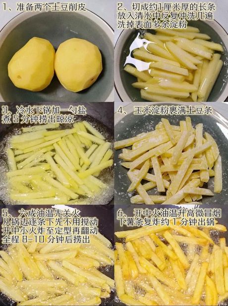 土豆炸薯条怎么做