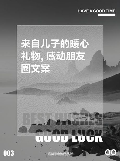 收到儿子的礼物怎么发朋友圈