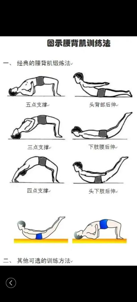 男性腰部力量锻炼方法