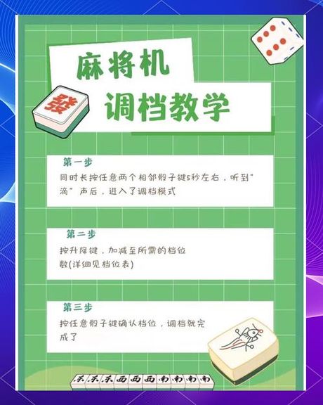 奥龙麻将机怎么调牌，奥龙麻将机调牌指南