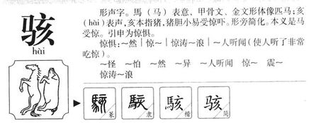 骇怎么读，“骇”字的读音与意义解析