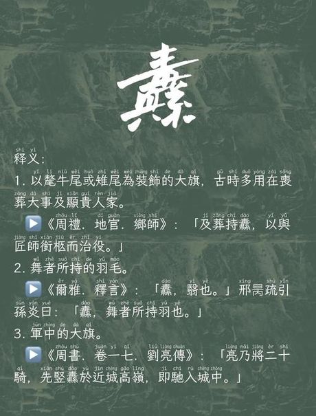纛怎么读音，纛字的读音与解析