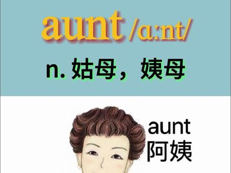 阿姨用英语怎么写