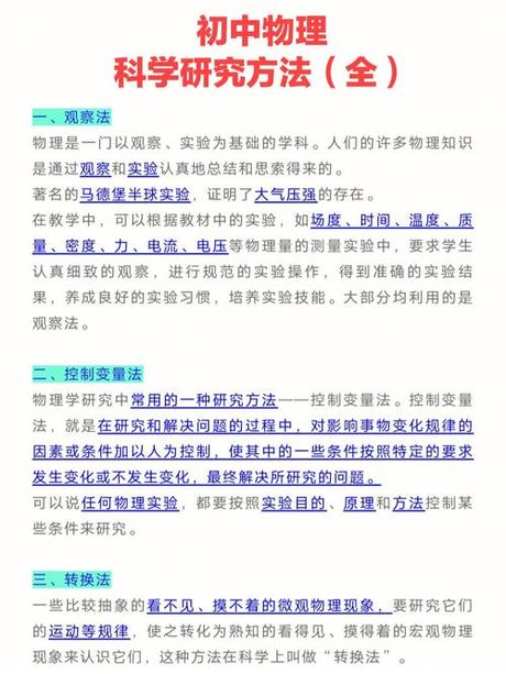 物理研究方法探秘