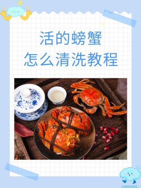清洗毛蟹的正确方法