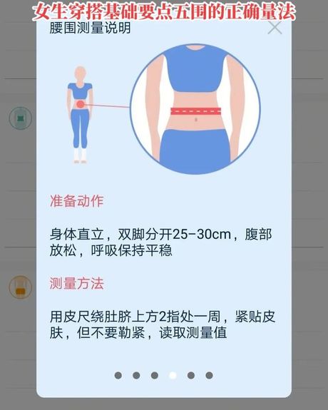测量腰围的正确方法