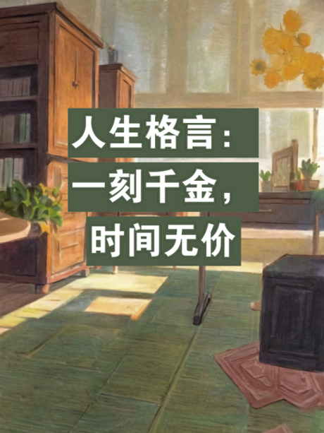 “一刻千金”：时间的宝贵与价值