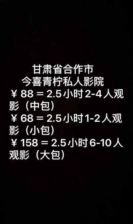 私人电影院：价格揭秘