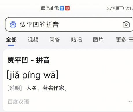 贾平凹的读音解析