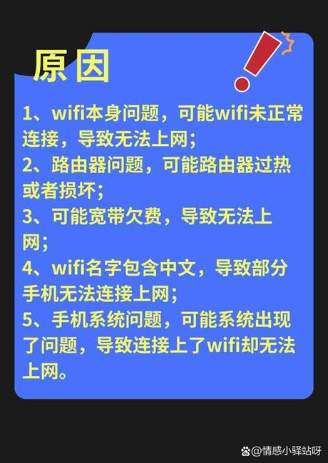 wifi已连接不可上网是什么原因，WiFi已连接不可上网的原因及解决方案