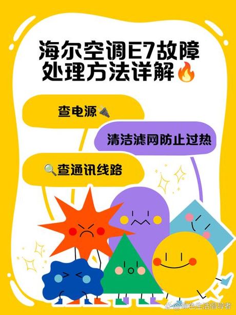 海尔空调显示e7怎么修，海尔空调显示E7故障的解决方法