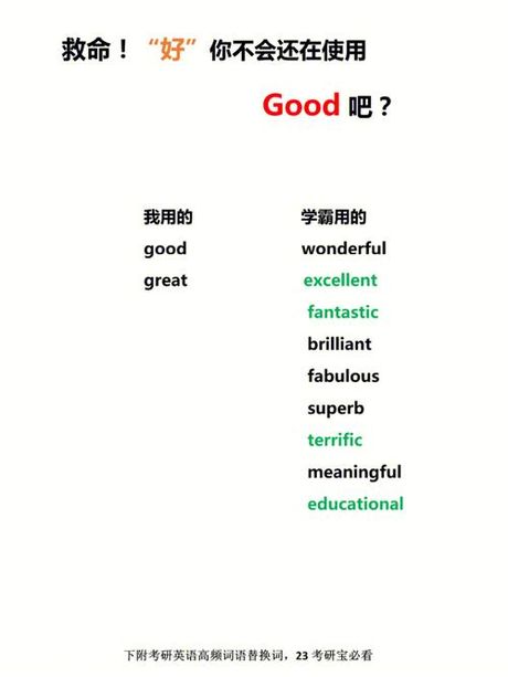 “Good”一词的多重含义