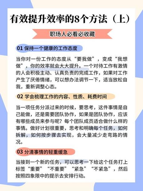 提高工作效率：科学方法与实践技巧