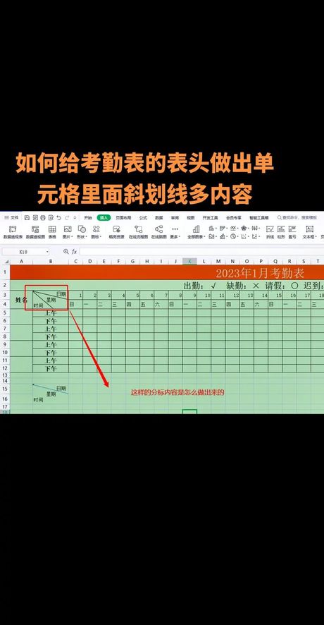 怎么在一个单元格里画斜线写字