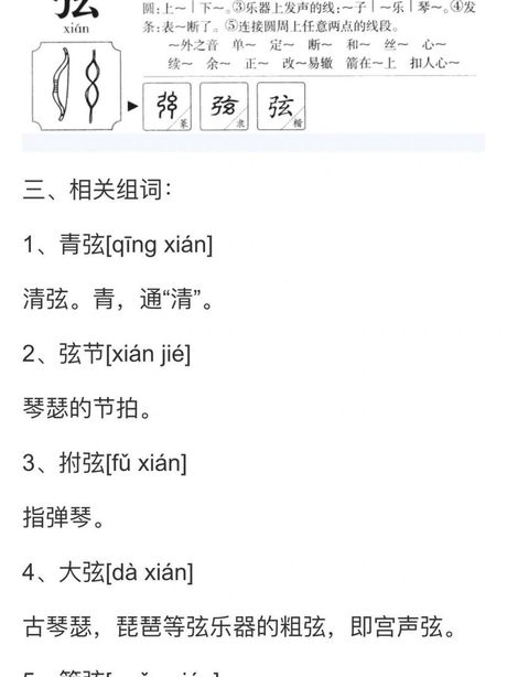 弦怎么读，“弦”字的读音解析