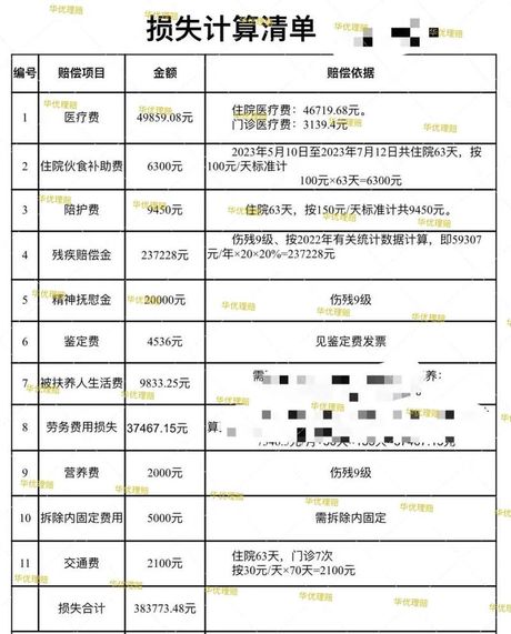 九级伤残赔偿标准及金额概览