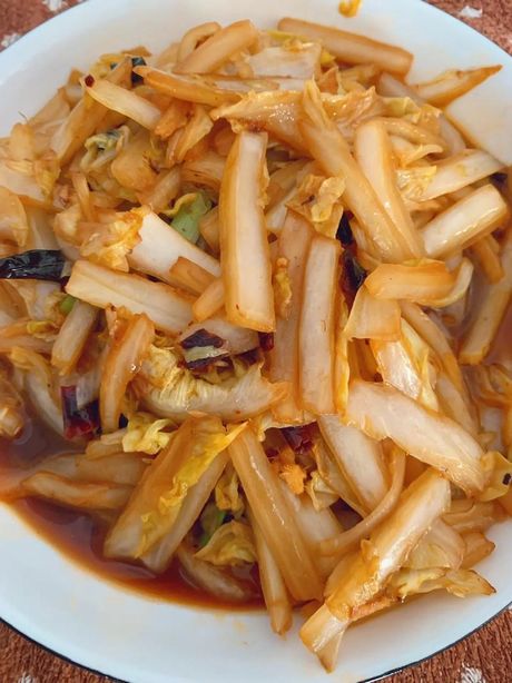 醋熘白菜的制作方法
