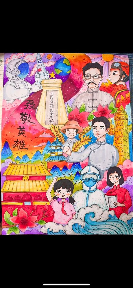 我心中的英雄儿童画，探索“我心中的英雄”儿童画活动