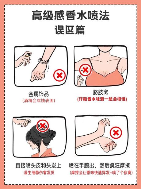 香水怎么喷，香水喷洒的正确方法