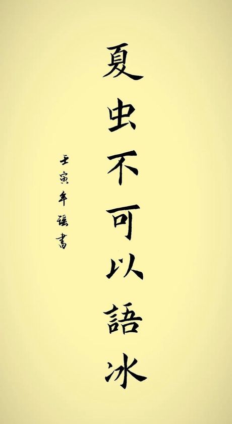 夏虫不可以语冰者