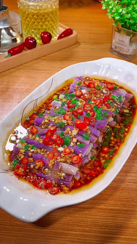茄子蒸熟后怎么做好吃