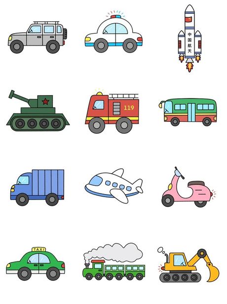 如何画汽车简笔画