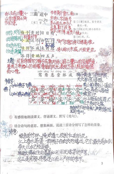 三衢道中古诗意思全解