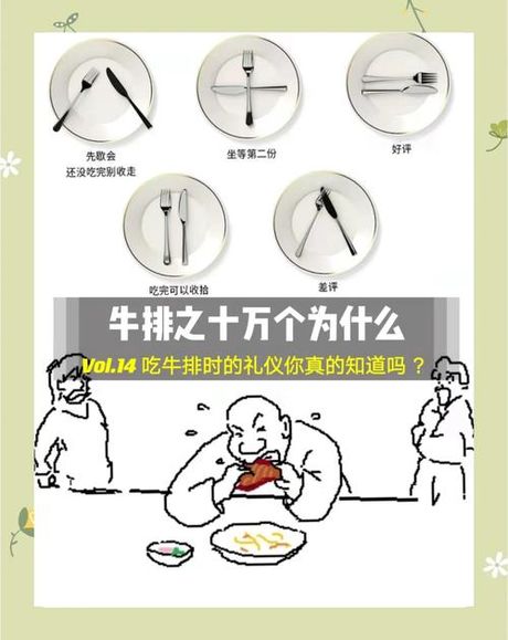 吃牛排刀叉怎么拿，吃牛排时的刀叉礼仪