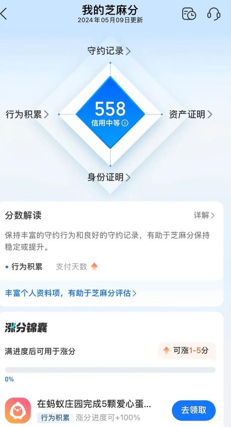 开通花呗需要多少芝麻分？
