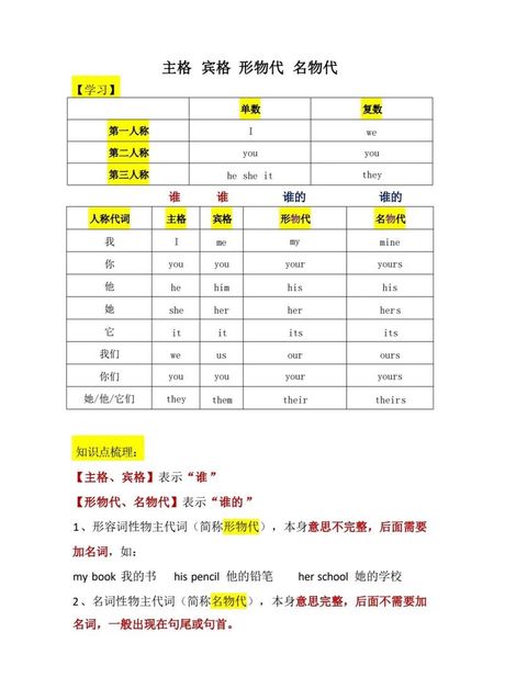 宾格：语法中的“客人”