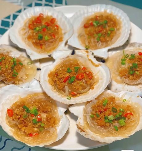 蒜蓉粉丝扇贝蒸多久：美味与时间的完美结合