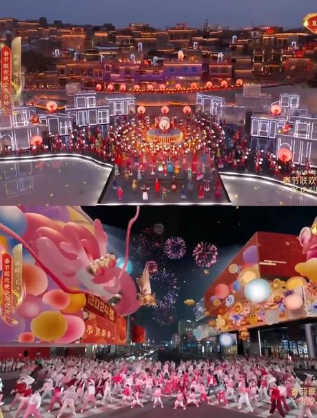 2024年春晚开场：星光熠熠的《鼓舞龙腾》