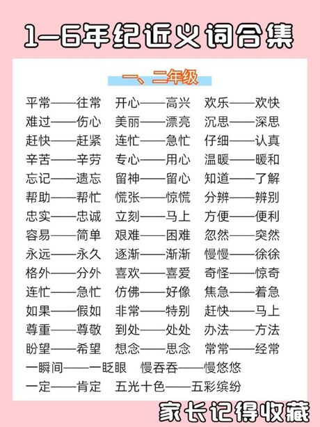 近怎么组词，近义词的组词技巧