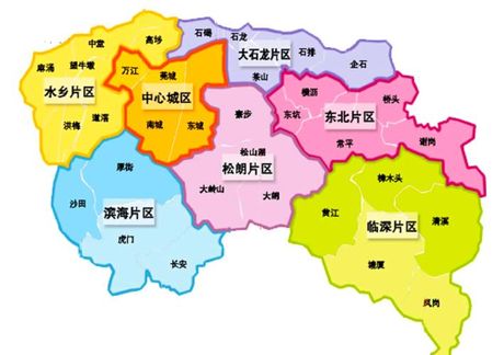 东莞市行政区划：镇街组成与片区规划