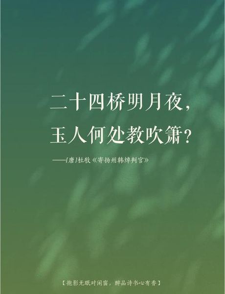 24桥明月夜描写的是哪里的美景