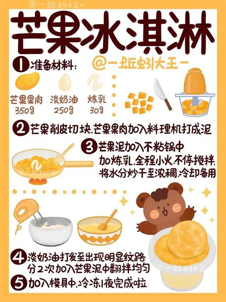 冰激凌的制作过程