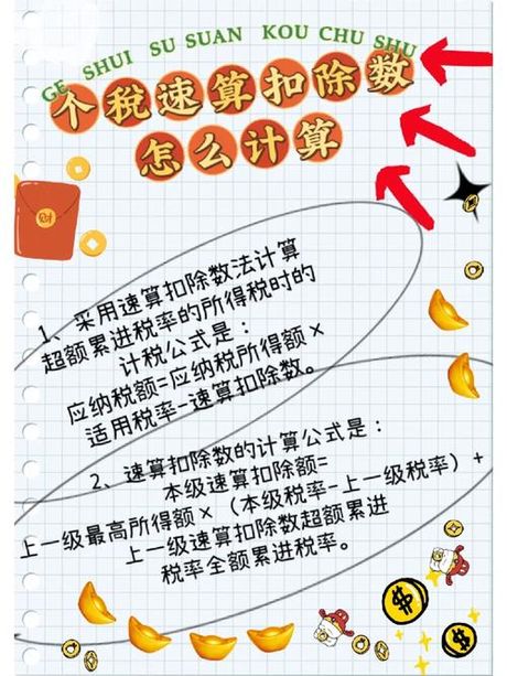 速算扣除数怎么算