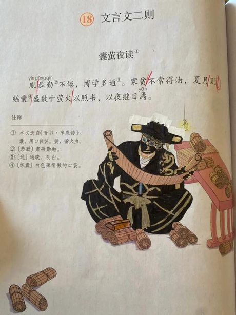 囊萤夜读的意思