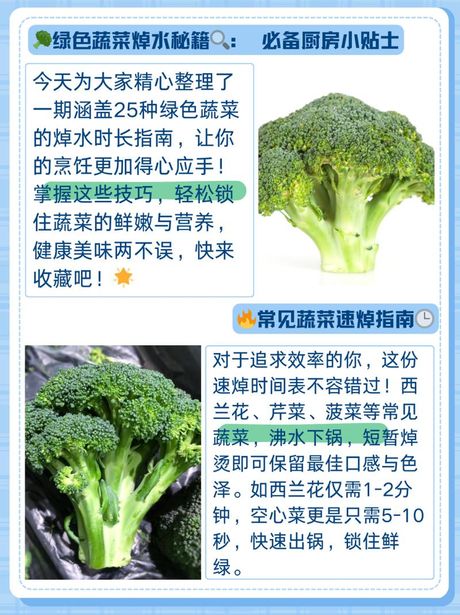 西兰花煮多久能熟：科普知识与最佳烹饪时间