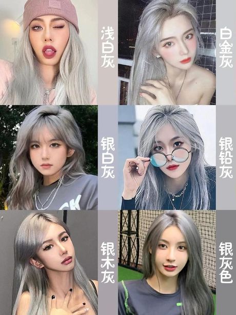 银白色头发的染发技巧