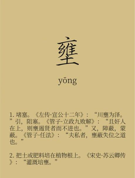 雍怎么读音，雍字的读音与意义解析