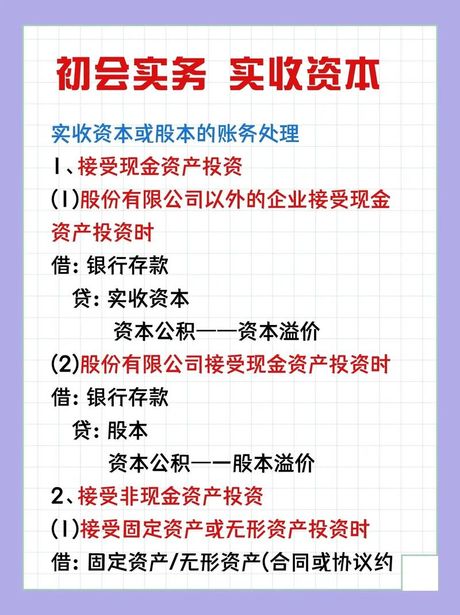 实收资本的计算方法