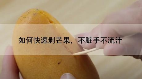 轻松剥芒果皮：简单步骤与技巧