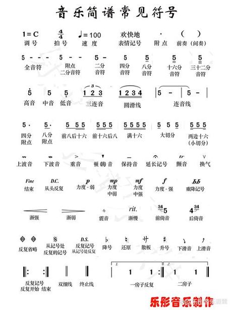 歌曲简谱：一种简单而实用的音乐记谱法