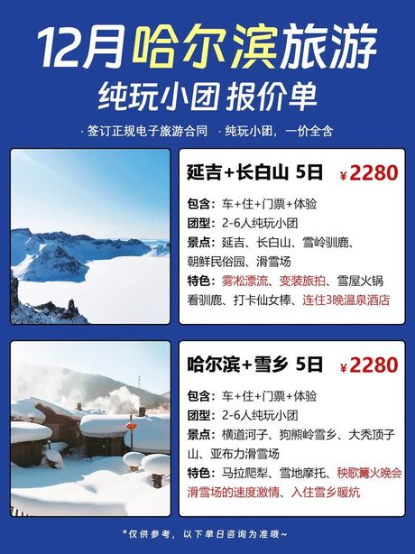 去哈尔滨旅游要多少钱？