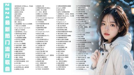 歌曲500，2024年音乐流行趋势