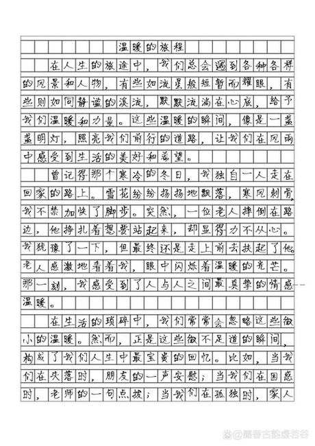 关于温暖的作文