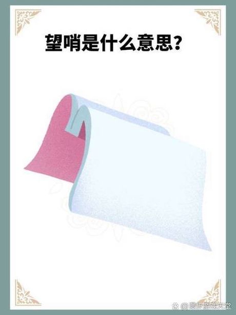 望哨的意思是什么