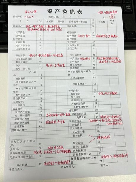 财务报表季度报表填写指南