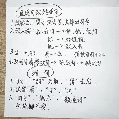 转述句怎么改：轻松掌握句子改写的技巧